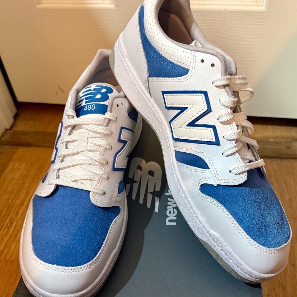 NIB New Balance Men's Sneakers in Blue and White